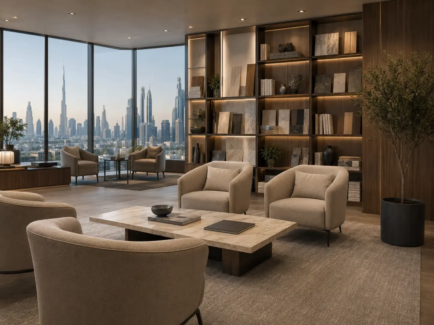 Contemporary office lounge visual