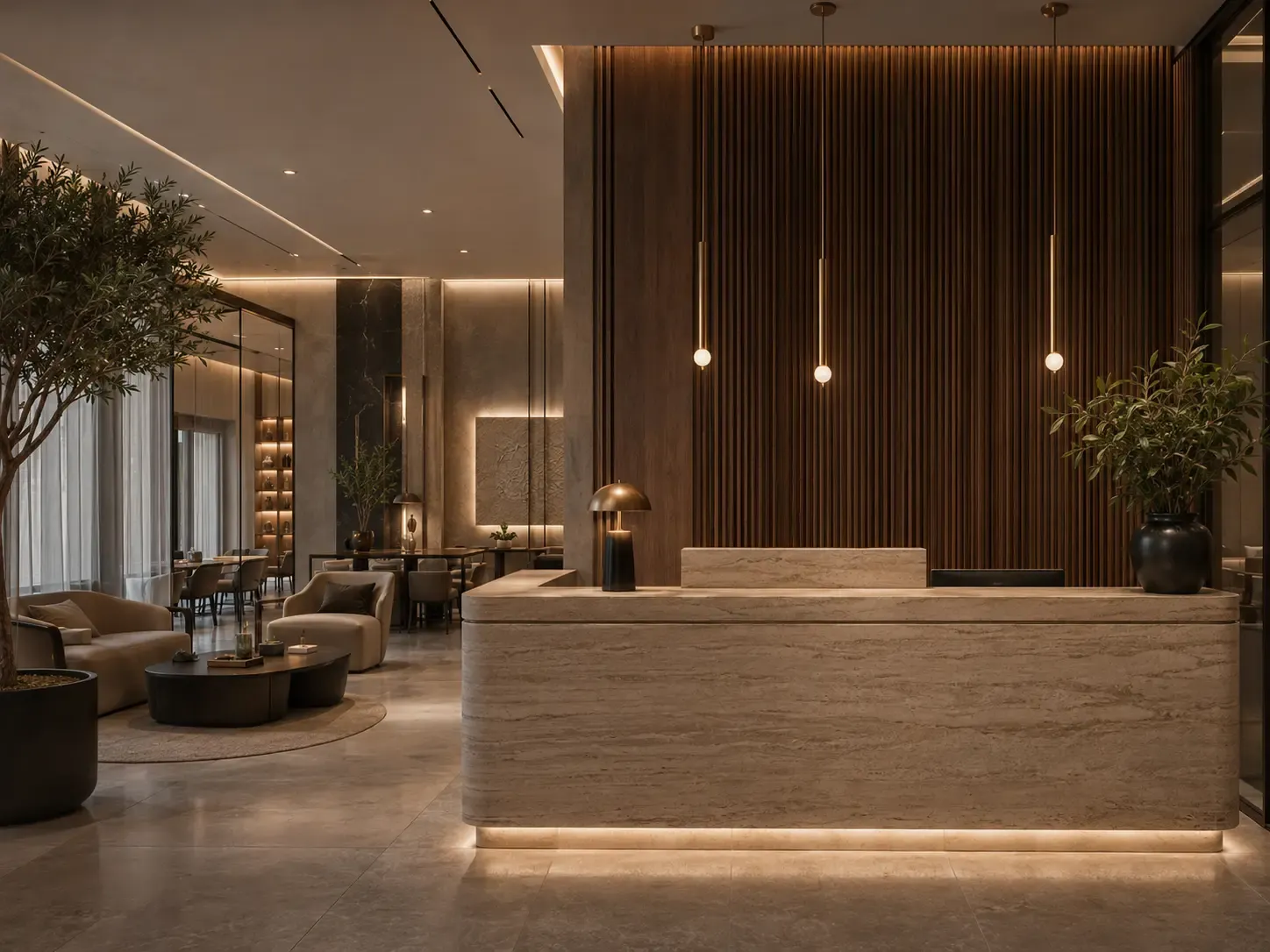 Conceptual hospitality reception used as a visual placeholder for a future verified project