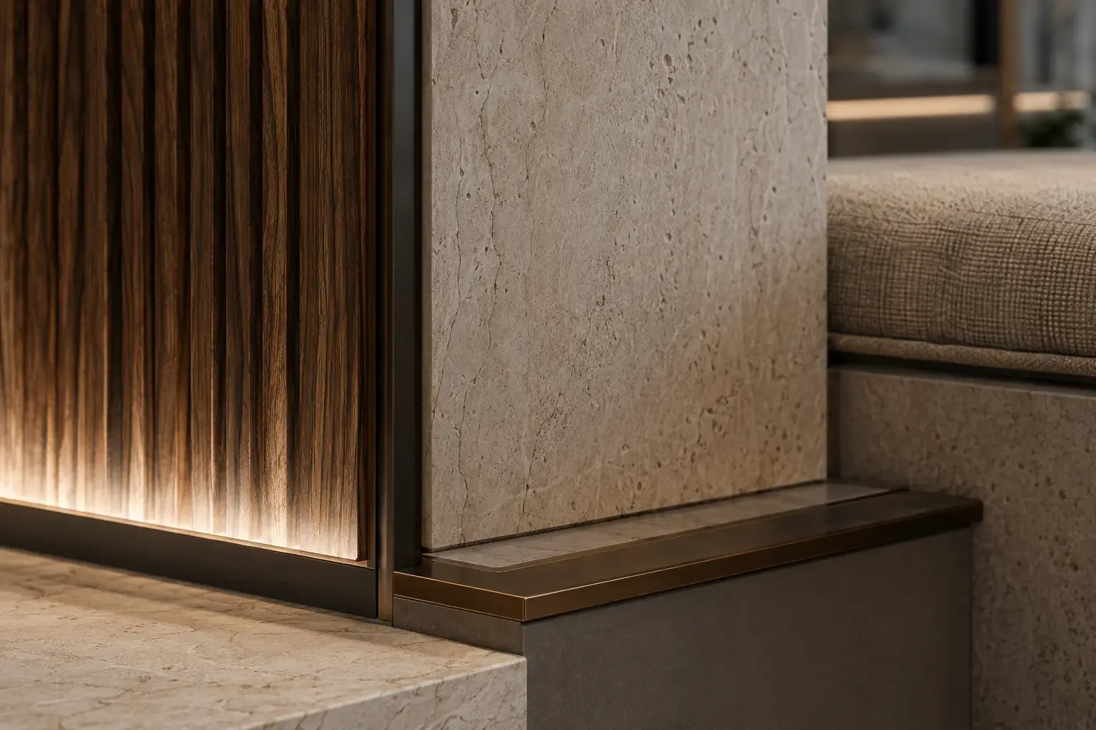 Conceptual material junction shown as a decorative detail